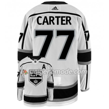 Herren Eishockey Los Angeles Kings Trikot JEFF CARTER 77 Adidas Weiß Authentic